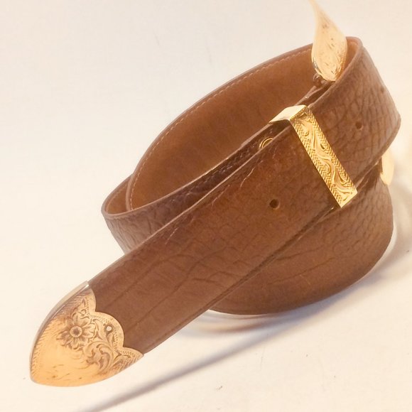 Al Beres Silver Plated Western Gold Tone Belt main image 8